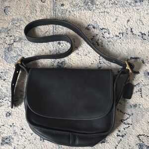 Black Vintage Coach Crossbody Bag